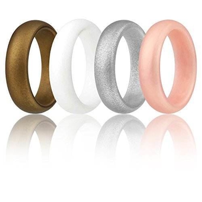Anéis de casamento de silicone metálico flexíveis com serviço de moldagem