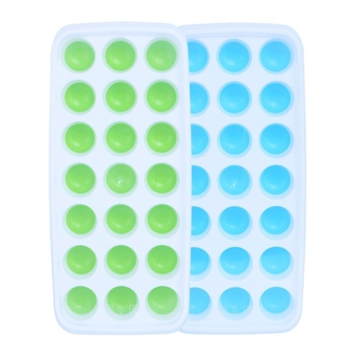 Ferramentas de sorvete Tipo Fabricantes de sorvete Livre de BPA 14 cavidade silicone molde de gelo com tampa