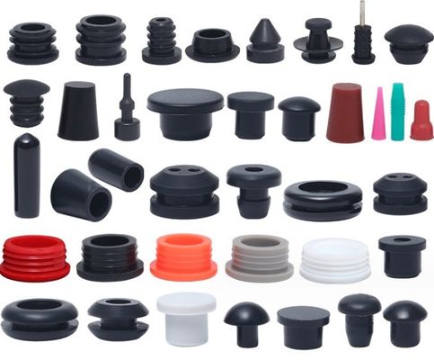 Peças de vedação personalizadas EPDM/NBR/NR Cap final de borracha com tampão fixo de borracha natural