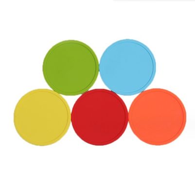 Custom Round Silicone Drink Coaster Nenhum Design estilo para mesa de jantar