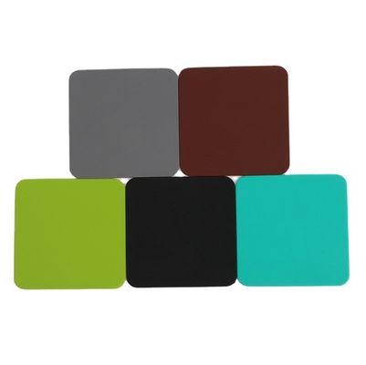 Quadrado colorido silicone antiderrapante bebida coasters Cup Pad Mat para bebidas quentes e frias