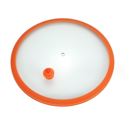 Multipurpose Home Silicone Glass Cover Sustentabilidade à prova de calor Visível Anti-Overflow Pot Cover