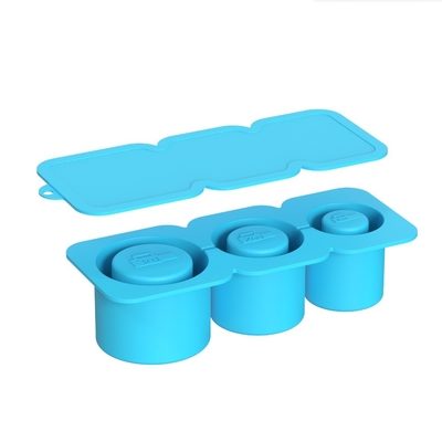 2024 Molde de gelo de cilindro de silicone com tampa e recipiente para congelador bandeja de gelo para copo de tumbler