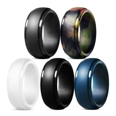 Serviço de processamento de moldagem OEM Bap livre não tóxico silicone casamento único anel para homem