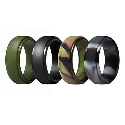 Serviço de processamento de moldagem OEM Bap livre não tóxico silicone casamento único anel para homem