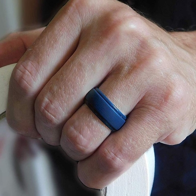 Serviço de processamento de moldagem OEM Bap livre não tóxico silicone casamento único anel para homem