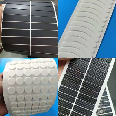 Pad de silicone personalizado para o serviço de processamento de moldagem Transparente Pedaço de borracha de malha preta