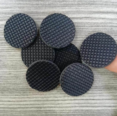 Gasete de moldagem de borracha de silicone de malha preta de tamanho personalizado com almofada de pé auto-aderente