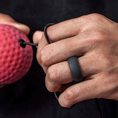 Design personalizado Anel de dedos de borracha de silicone ecológico Anel de casamento flexível e durável