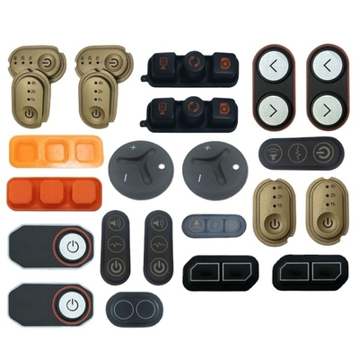 EPDM NBR NR teclado personalizado de borracha de silicone 4x4 MIDI