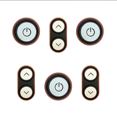 EPDM NBR NR teclado personalizado de borracha de silicone 4x4 MIDI