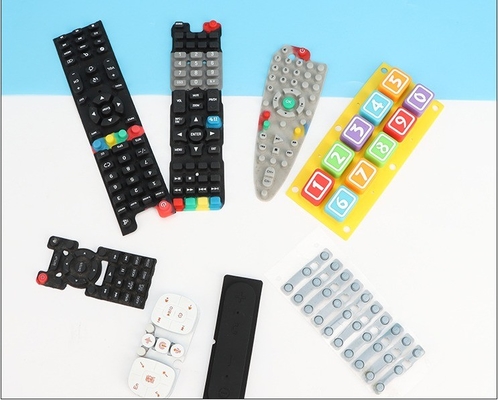 Colorido teclado teclado de borracha de silicone Switch de membrana com personalizado EPDM NR NBR