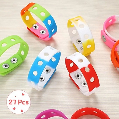 Pulseira esportiva de silicone de 18 cm de comprimento com serviço de moldagem e ornamento personalizado