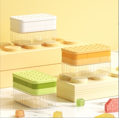 Fabricantes de sorvete Molde de cubos de gelo de grande capacidade para casa Caixa de fabricação de gelo de qualidade alimentar