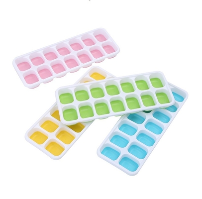 14 moldes para fabricação de cubos de gelo com tampa e plástico PP livre de BPA