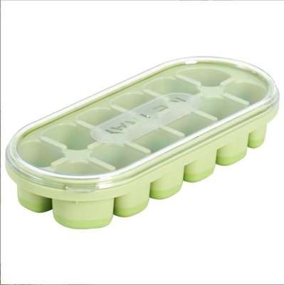 Molde de cubos de gelo de silicone de qualidade alimentar para armazenamento de grande capacidade em frigoríficos domésticos