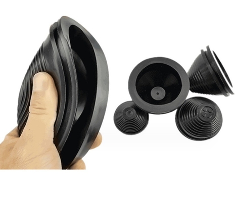 EPDM de silicone NR NBR Grommets de borracha cônica preta Moldura personalizada para fiação de cabo