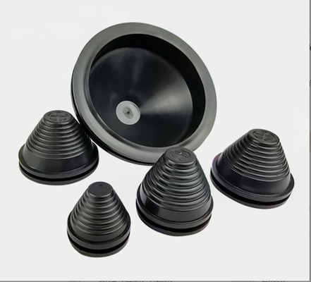 EPDM de silicone NR NBR Grommets de borracha cônica preta Moldura personalizada para fiação de cabo