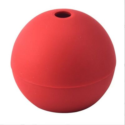 Ferramenta de cozinha Molde de bola de gelo de silicone Borracha macia de buraco único para fabricantes de sorvete de bar