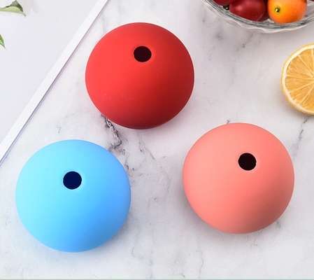 Fabricantes de gelados Eco-friendly Food Grade Silicone Single Round Big Ice Ball Maker Moldes