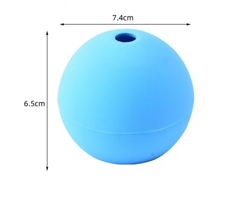 Fabricantes de gelados Eco-friendly Food Grade Silicone Single Round Big Ice Ball Maker Moldes