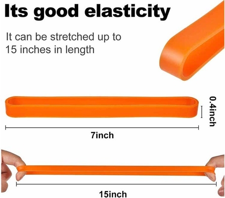 Cinturão de enrolamento de borracha de silicone elástico para caixa de almoço