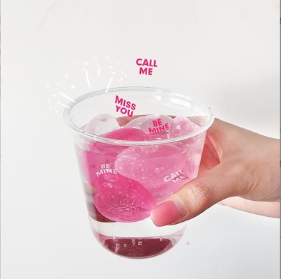 Ferramentas de sorvete Cubo de gelo em forma de coração de plástico para refrigeração de cerveja Acessórios de bar de qualidade alimentar