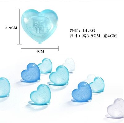 Ferramentas de sorvete Cubo de gelo em forma de coração de plástico para refrigeração de cerveja Acessórios de bar de qualidade alimentar