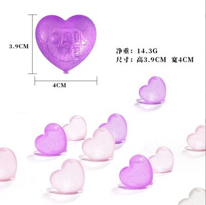 Ferramentas de sorvete Cubo de gelo em forma de coração de plástico para refrigeração de cerveja Acessórios de bar de qualidade alimentar