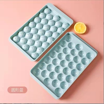 Fabricante redondo de cubos de gelo reutilizáveis com tampa de plástico PP ecológico