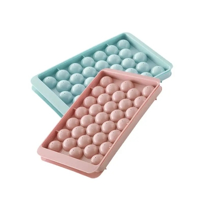 33 Grades Round Ball Ice Cube Tray para Ferramentas de Sorvete Feitas de Plástico PP Ecológico