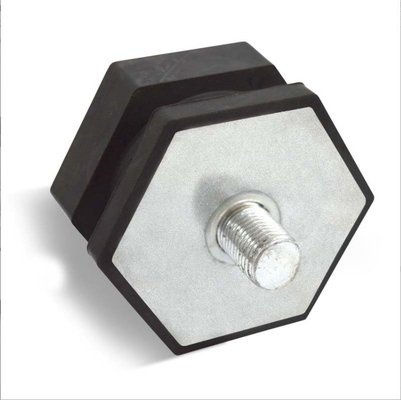 Borracha e Metal Custom Hexagonal Motor Shock Absorber Pad Foot para tampão pneumático