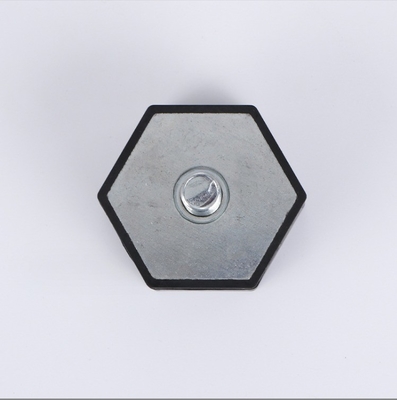 Borracha e Metal Custom Hexagonal Motor Shock Absorber Pad Foot para tampão pneumático