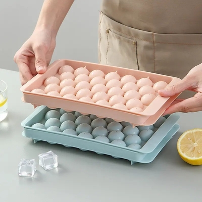 3D Whisky Drink Ice Ball Cube Maker Mold Trays Sustentável e Pallet Moldes com tampa