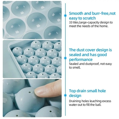 3D Whisky Drink Ice Ball Cube Maker Mold Trays Sustentável e Pallet Moldes com tampa
