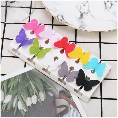Empilhados Silicone Cute Design Borboleta Vinho Garrafa de Vidro Copo Etiquetas de Identificação