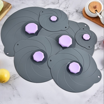 Preservação de alimentos Cobertura de panela de silicone para vácuo Caixa de almoço auto-aprimorável Partes de utensílios de cozinha