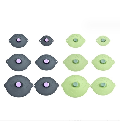 Preservação de alimentos Cobertura de panela de silicone para vácuo Caixa de almoço auto-aprimorável Partes de utensílios de cozinha