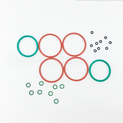 EPDM NBR FKM FPM PTFE PU O-ring de borracha plana de silício com tamanho e material personalizados
