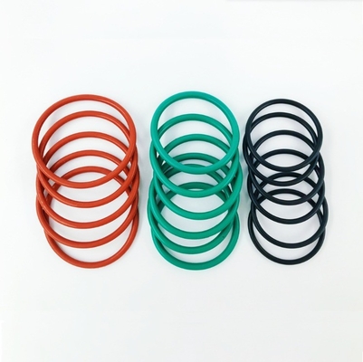 EPDM NBR FKM FPM PTFE PU O-ring de borracha plana de silício com tamanho e material personalizados
