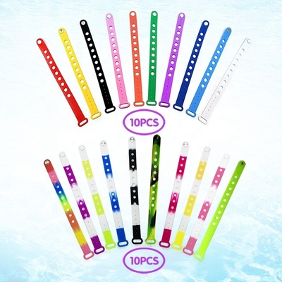 Pulseira de silicone colorida Pulseira ajustável para feiticeiros e sapatos com pulseiras