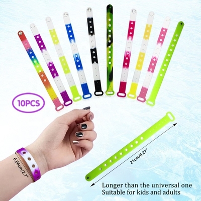 Pulseira de silicone colorida Pulseira ajustável para feiticeiros e sapatos com pulseiras
