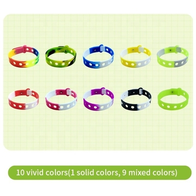 Pulseira de silicone colorida Pulseira ajustável para feiticeiros e sapatos com pulseiras