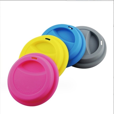 8cm e 9cm tapa de xícara de silicone cor bronzeada sustentável para tampa de caneca de café