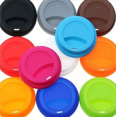 8cm e 9cm tapa de xícara de silicone cor bronzeada sustentável para tampa de caneca de café
