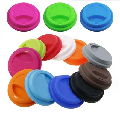 8cm e 9cm tapa de xícara de silicone cor bronzeada sustentável para tampa de caneca de café