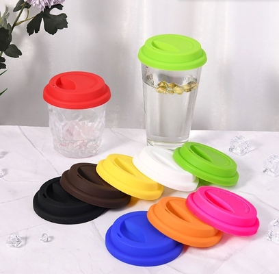 Tipos de copos para bebidas Caixinhas Reutilizáveis Cobre de taça de café de silicone Cobertura de taça de borracha colorida
