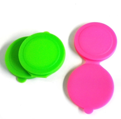 Modern Round Silicone Glass Cosmético Duplo Lado Dobrar Maquiagem Portátil Espelho de Bolso
