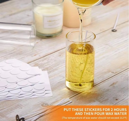 DIY velas de vidro Kit de ferramentas de fabricação com adesivos de espuma branca e adesivos de dois lados