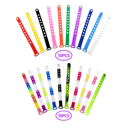 Pulseiras coloridas de silicone para crianças Pulseiras de presente para bebês Acessórios e jóias